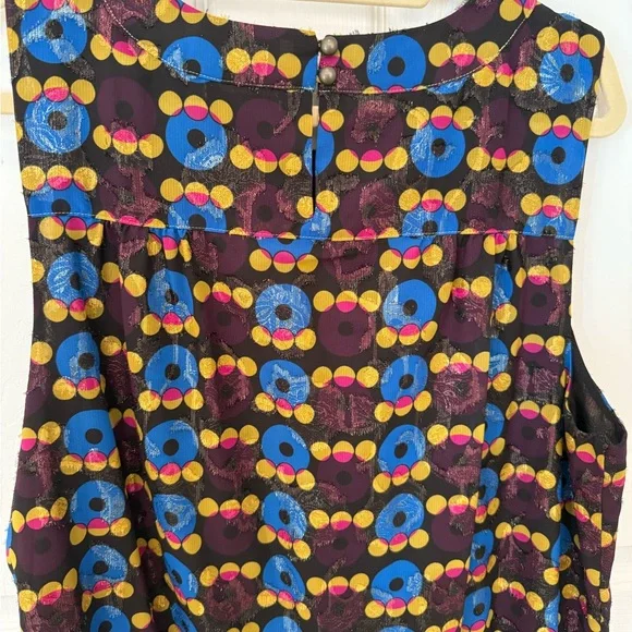 Anna Sui for Target Retro Metallic Mini Shift Dress Size 1X - Picture 5 of 9